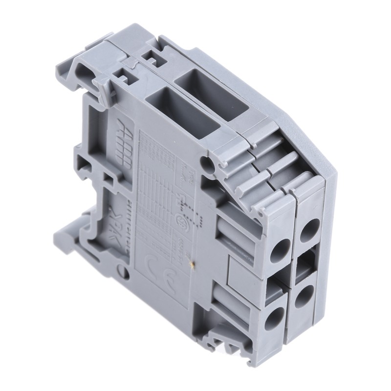 1 pcs - Entrelec Distribution Block, 2 Way, 4mm², 32A, 800 V, Grey
