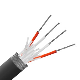 1 pcs - RS PRO Type RTD Resistance Thermometer Detector (RTD) Wire, 50m, Screened, PFA Insulation, +260°C Max, 7/0.2mm