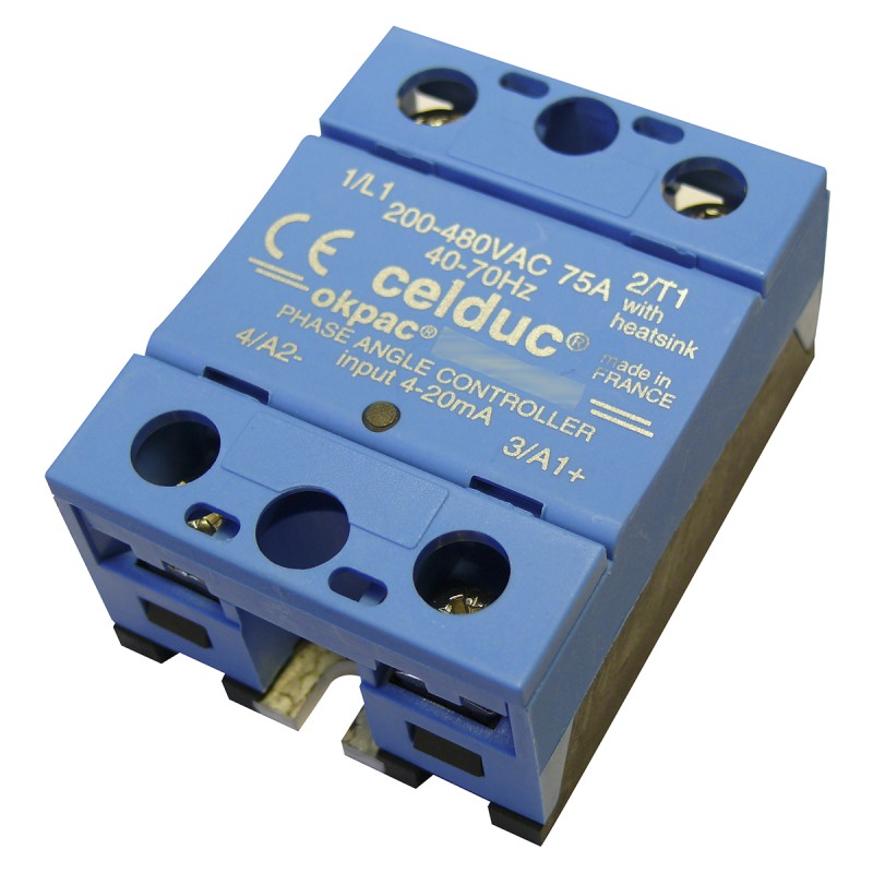 1 pcs - Celduc SO4 Series Solid State Relay, 125 A Load, Panel Mount, 480 V ac Load