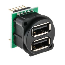 1 pcs - RS PRO Straight, Panel Mount, Socket Type A 2.0 USB Connector