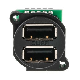 1 pcs - RS PRO Straight, Panel Mount, Socket Type A 2.0 USB Connector