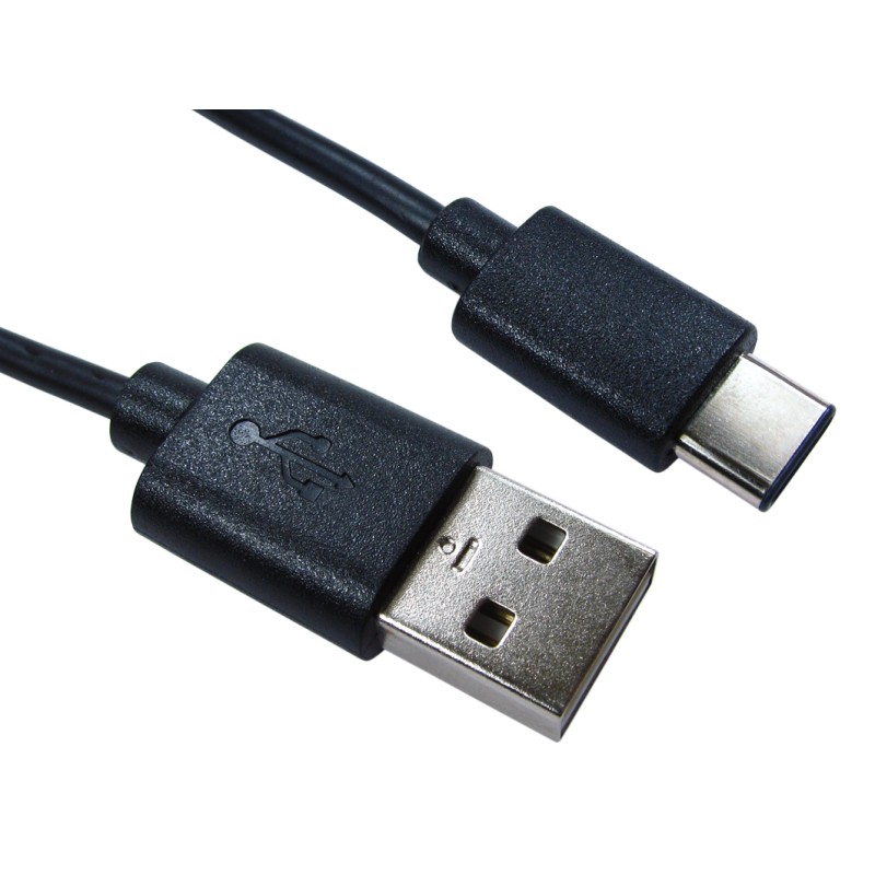 1 pcs - RS PRO USB 2.0 Cable, Male USB C to Male USB A Cable, 0.5m
