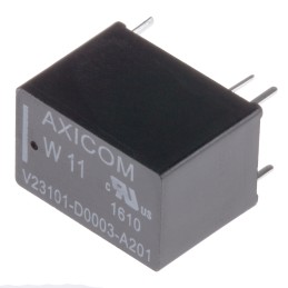 1 pcs - TE Connectivity PCB Mount Signal Relay, 5V dc Coil, 1.25A Switching Current, SPST