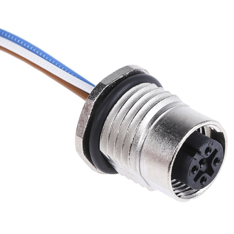 1 pcs - Phoenix Contact Female 4 way M12 to Sensor Actuator Cable, 500mm