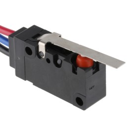 1 pcs - Omron Hinge Lever Micro Switch, Wire Lead Terminal, 3 A @ 125 V ac, SP-CO, IP67