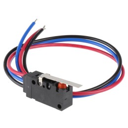 1 pcs - Omron Hinge Lever Micro Switch, Wire Lead Terminal, 3 A @ 125 V ac, SP-CO, IP67
