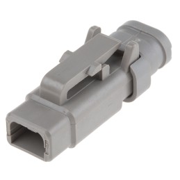 1 pcs - Deutsch, DTM Automotive Connector Plug 2 Way, Crimp Termination