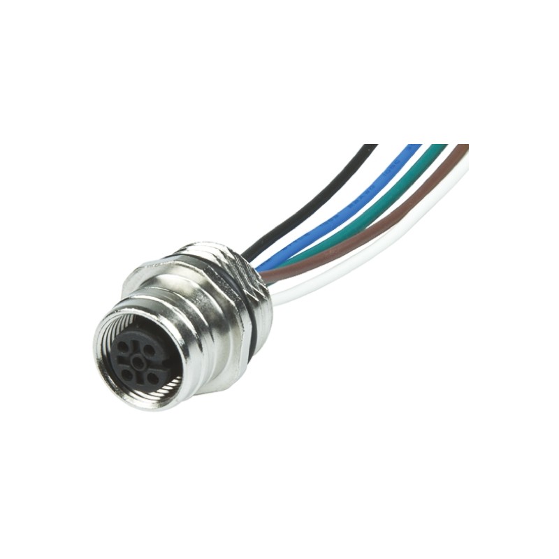 1 pcs - Brad from Molex Straight Female 12 way M12 to Unterminated Sensor Actuator Cable, 300mm