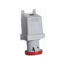 1 pcs - Amphenol Industrial, Tough & Safe IP67 Red Panel Mount 3P + E Industrial Power Socket, Rated At 125A, 415 V