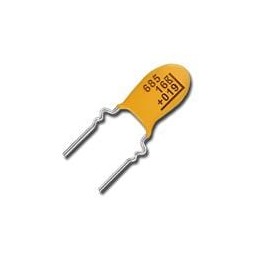 1 pcs : T351C106K010AT - Tantalum Capacitors - Solid Leaded 10volts 10uF 10%