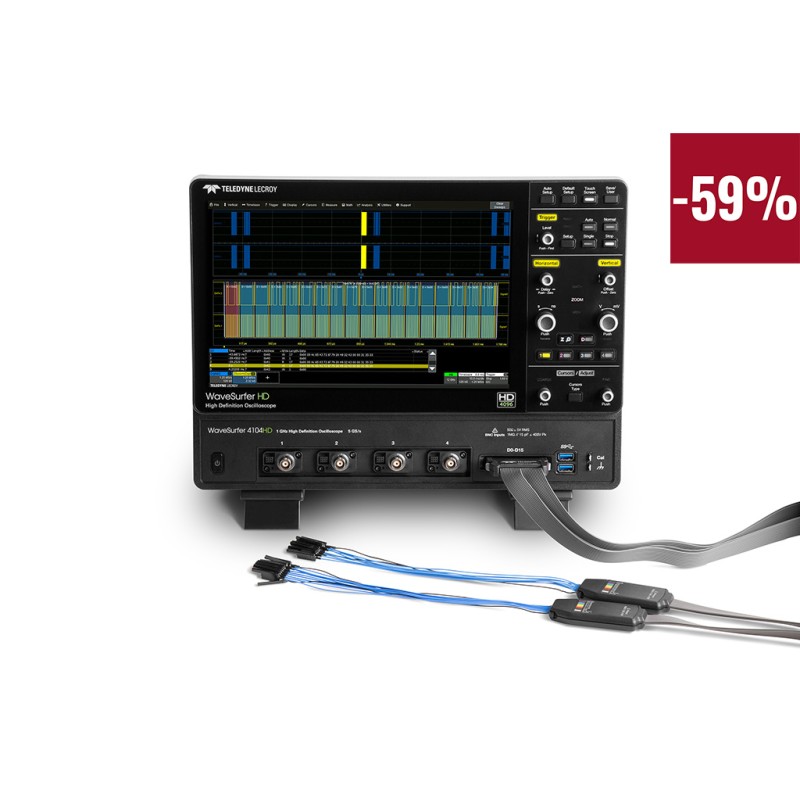 1 pcs - Teledyne LeCroy WaveSurfer 4054HD FULLY LOADED WaveSurfer 4000HD Series Analogue, Digital Bench Oscilloscope, 4