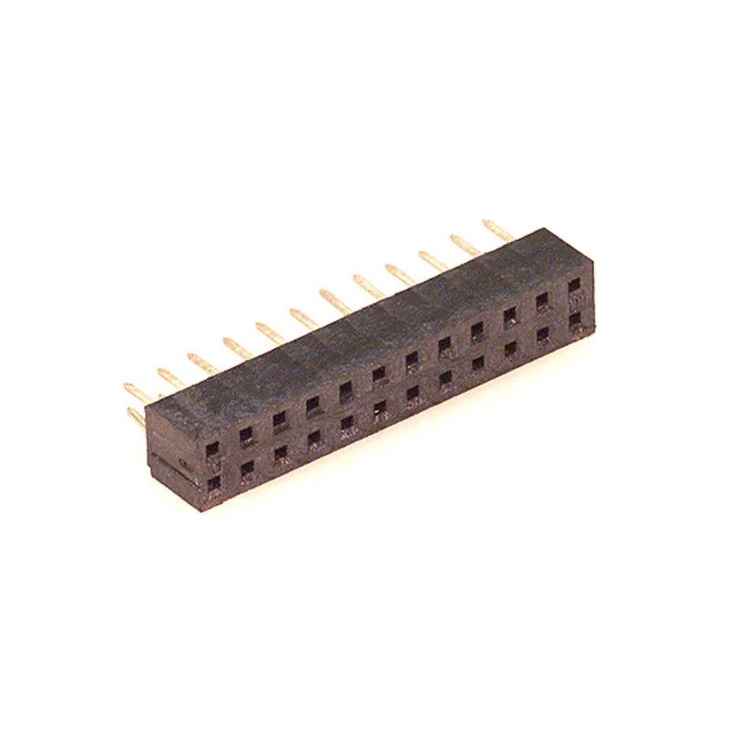 2 pcs - Molex 79107 Series Vertical Through Hole Mount PCB Connector, 24-Contact, 2-Row, 2mm Pitch, Solder Termination