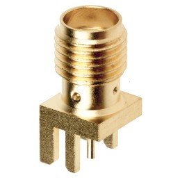 1 pcs - Cinch Connectors SMA Series, jack Edge Mount SMA Connector, 50Ω, Solder Termination, Straight Body