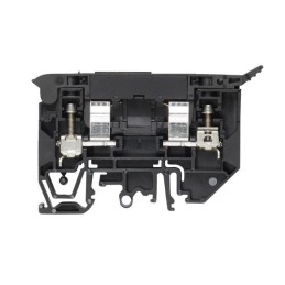 1 pcs - Weidmuller W Series Black Fused DIN Rail Terminal, 4mm², Single-Level, Screw Termination, Fused
