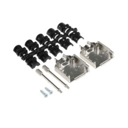 1 pcs - HARTING D-sub Series Metal D Sub Backshell, 9 Way