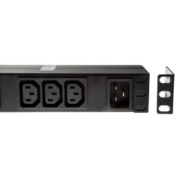1 pcs - IEC C13 12 Gang Power Distribution Unit, 2.5m Cable, 16A, 100 - 240 V