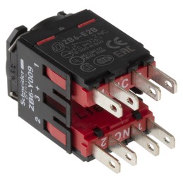 1 pcs - Schneider Electric Harmony XB6 Series Contact Block, 2NC