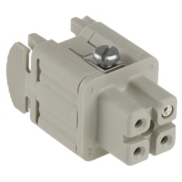 1 pcs - Epic Contact Heavy Duty Power Connector Insert, 10A, Female, H-A Series, 3 Contacts