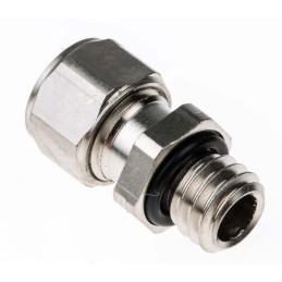 1 pcs - SES Sterling A1 Series Metallic Nickel Plated Brass Cable Gland, M6 Thread, 2.5mm Min, 3mm Max, IP68, IP69K