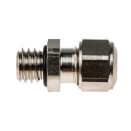 1 pcs - SES Sterling A1 Series Metallic Nickel Plated Brass Cable Gland, M6 Thread, 2.5mm Min, 3mm Max, IP68, IP69K