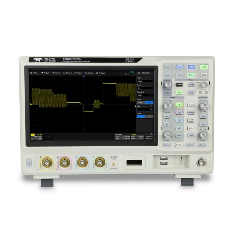 1 pcs - Teledyne LeCroy T3DSO2354A T3DSO2000A Series Digital Bench Oscilloscope, 4 Analogue Channels, 350MHz