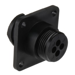 1 pcs - TE Connectivity Circular Connector, 4 Contacts, Panel Mount, Socket, Female, CPC Series 1 Series