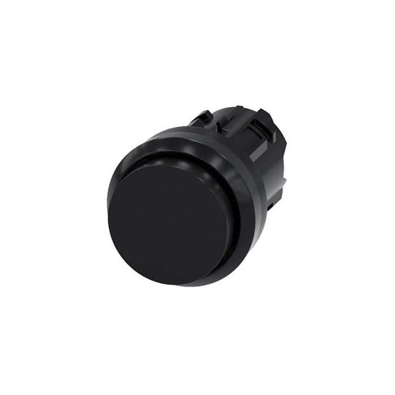 1 pcs - Siemens SIRIUS ACT Series Black Momentary Push Button Head, 22mm Cutout, IP66, IP67, IP69K
