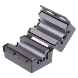 2 pcs - RS PRO Openable Ferrite Clamp, 25.5 x 33 x 23.5mm, For Computer Peripherals, Digital TV, Internal & External Power