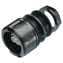 1 pcs - 3 Pole IP68 Rating Panel Mount Female IEC Connector Rated At 16A