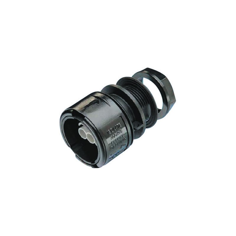 1 pcs - 3 Pole IP68 Rating Panel Mount Female IEC Connector Rated At 16A