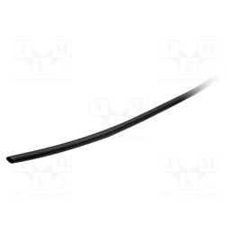 10 m : GBS016BNE - Heat shrink sleeve, glueless, 2: 1, 1.6mm, polyolefine, reel