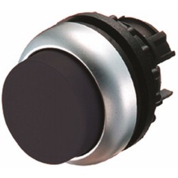 1 pcs - Eaton RMQ Titan M22 Series Black Momentary Push Button Head, 22mm Cutout, IP69K