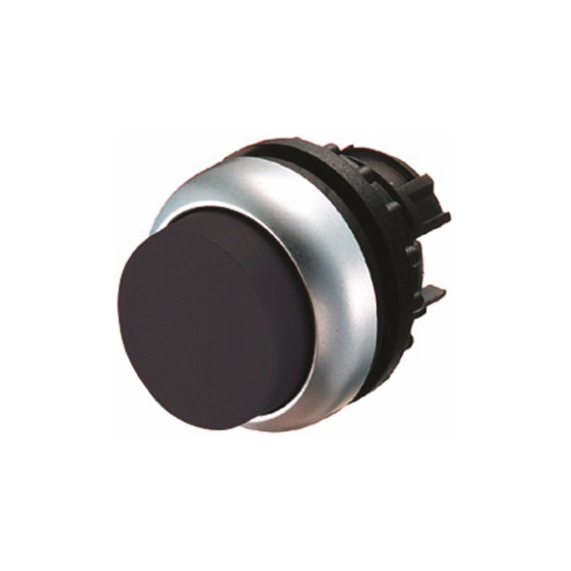 1 pcs - Eaton RMQ Titan M22 Series Black Momentary Push Button Head, 22mm Cutout, IP69K