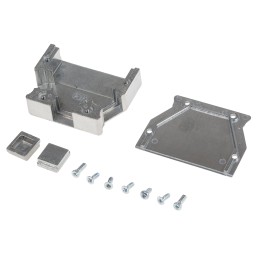 1 pcs - HARTING D-Sub, InduCom Series Metal Angled, Straight D Sub Backshell, 25 Way