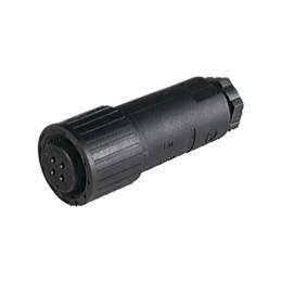 1 pcs - Hirschmann, CM 06 4 Way Cable Mount MIL Spec Circular Connector Plug, Socket Contacts,Shell Size 14, Screw Coupling,