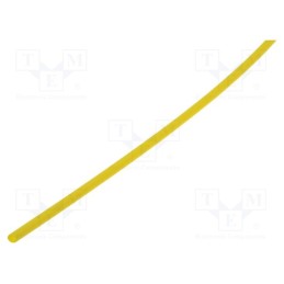 10 m : WRJCC3200160010030J1 - Heat shrink sleeve, glueless, 2: 1, 3.2mm, L: 1m, yellow