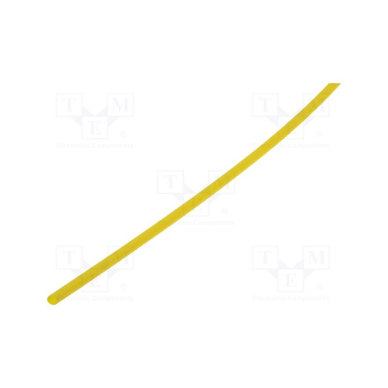 10 m : WRJCC3200160010030J1 - Heat shrink sleeve, glueless, 2: 1, 3.2mm, L: 1m, yellow