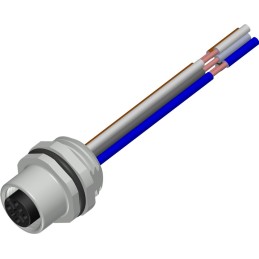 1 pcs - RS PRO Circular Connector, 5 Contacts, M12 Connector, Socket, Female, IP67