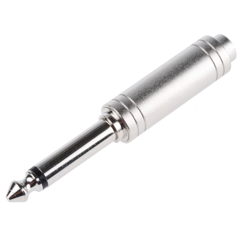 1 pcs - RS PRO AV Adapter, Female 1/4 in Stereo to Male 1/4 in Mono