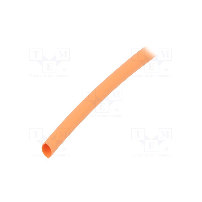 10 m : TRJBE4800240010050F1 -AS - Heat shrink sleeve, glueless, 2: 1, 4.8mm, orange, polyolefine