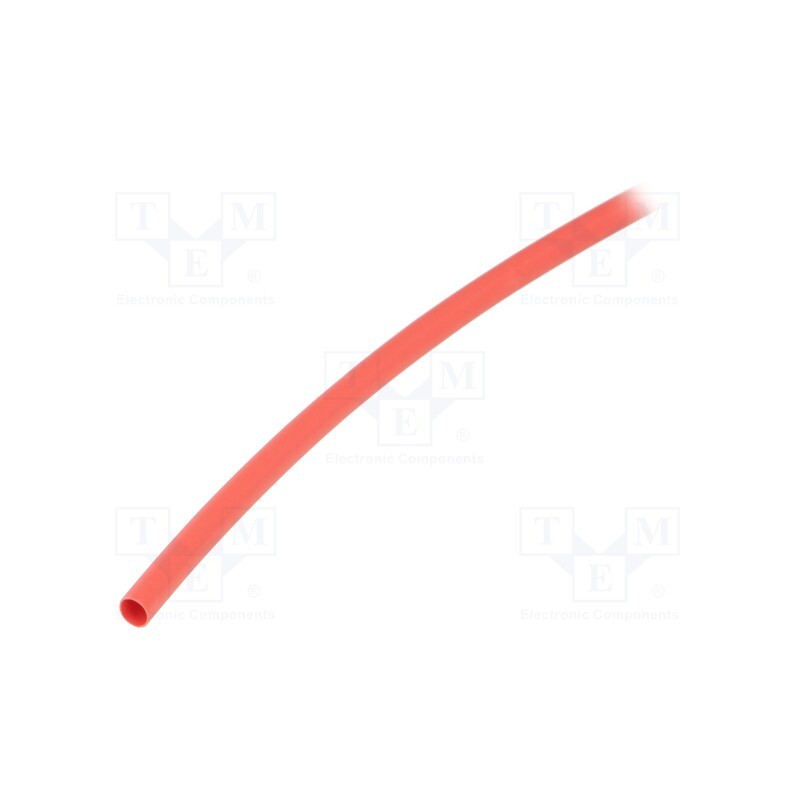 10 m : GTB 3216 R - Heat shrink sleeve, glueless, 2: 1, 3.2mm, red, polyolefine, reel
