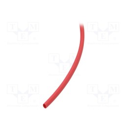 10 m : GTB 4824 R - Heat shrink sleeve, glueless, 2: 1, 4.8mm, red, polyolefine, reel
