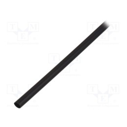 10 m : WRJCC4000100010030C1 - Heat shrink sleeve, glueless, 4: 1, 4mm, L: 1m, black, polyolefine