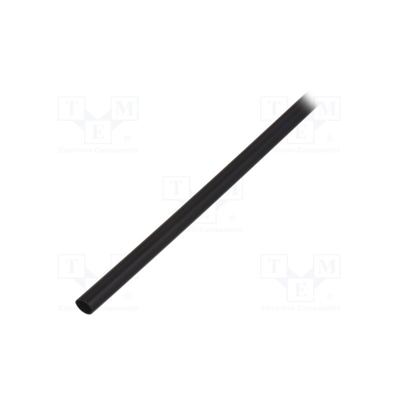 10 m : WRJCC4000100010030C1 - Heat shrink sleeve, glueless, 4: 1, 4mm, L: 1m, black, polyolefine