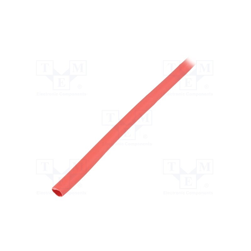 10 m : GTB 6432 R - Heat shrink sleeve, glueless, 2: 1, 6.4mm, red, polyolefine, reel