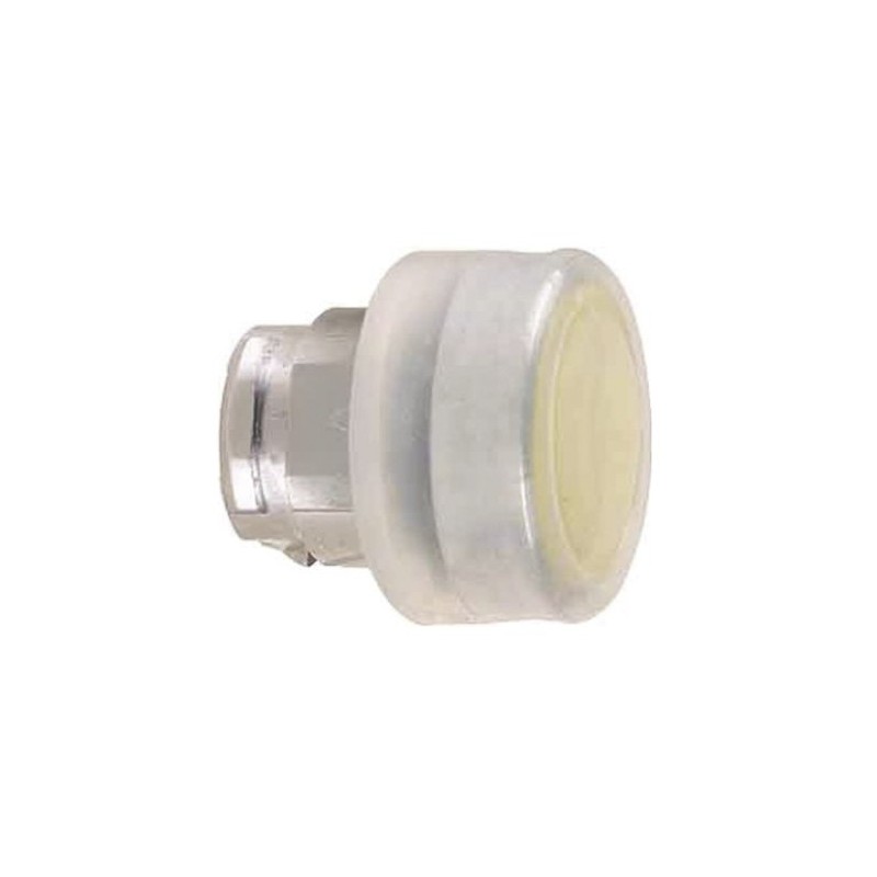 1 pcs - Schneider Electric Harmony XB4 Series Yellow Spring Return Push Button Head, 22mm Cutout, IP66, IP67