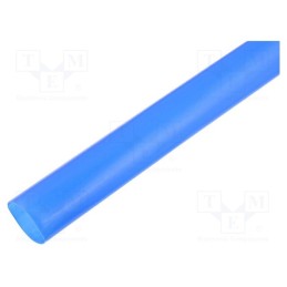 10 m : WRJCC1271640010030E1 - Heat shrink sleeve, glueless, 2: 1, 12.7mm, L: 1m, blue, polyolefine