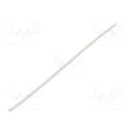10 m : GTM 1206 W - Heat shrink sleeve, glueless, 2: 1, 1.2mm, L: 1m, white, polyolefine