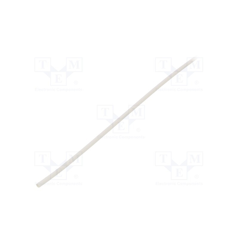 10 m : GTM 1206 W - Heat shrink sleeve, glueless, 2: 1, 1.2mm, L: 1m, white, polyolefine