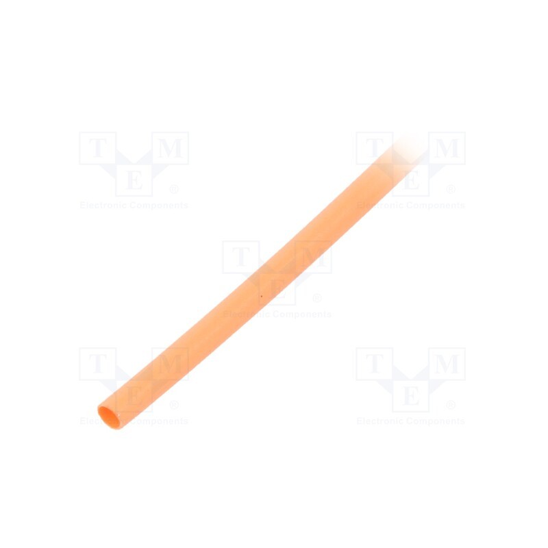10 m : GTM 1608 O - Heat shrink sleeve, glueless, 2: 1, 1.6mm, L: 1m, orange